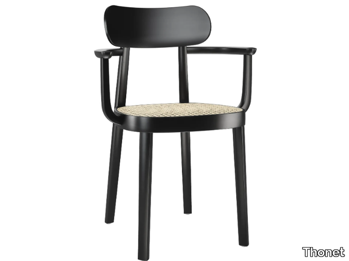 118 F - Solid wood chair with armrests _ Thonet