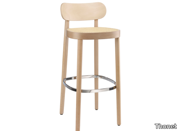 118 H - Wooden barstool _ Thonet