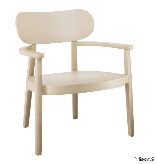 119 MF - Wooden easy chair with armrests _ Thonet