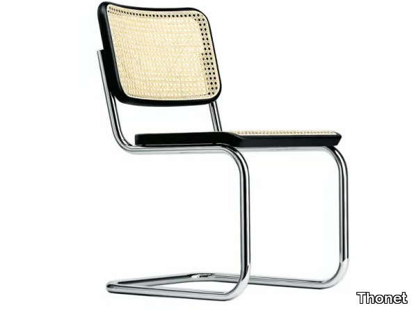 S 32 - Cantilever chair with seat and backrest in cane work _ Thonet