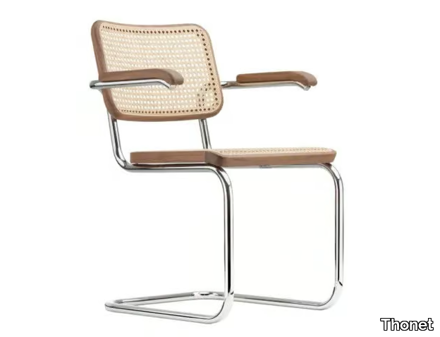 S 64 V Pure Materials - Cantilever chair with armrests _ Thonet