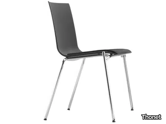 S 160 SP - Stackable plastic chair with integrated cushion _ Thonet