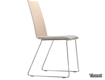 S 184 SPST - Sled base chair with armrests _ Thonet