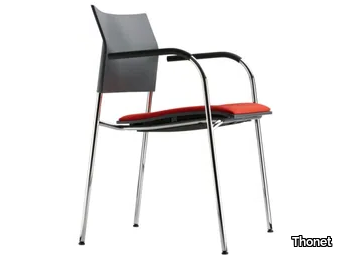 S 360 SPFST - Stackable chair with armrests _ Thonet