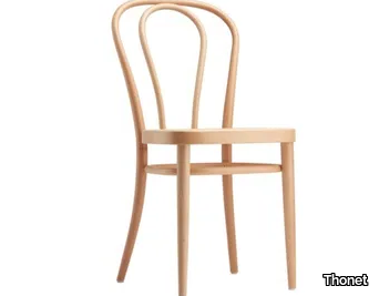 218 M - Solid wood chair with with moulded plywood seat _ Thonet