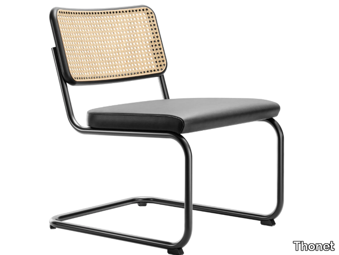 S 32 SPVL - Cantilever steel easy chair with integrated cushion _ Thonet