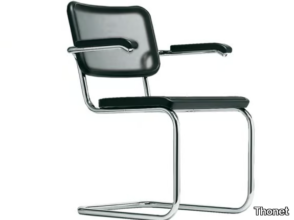 S 64 N - Cantilever mesh chair with armrests _ Thonet