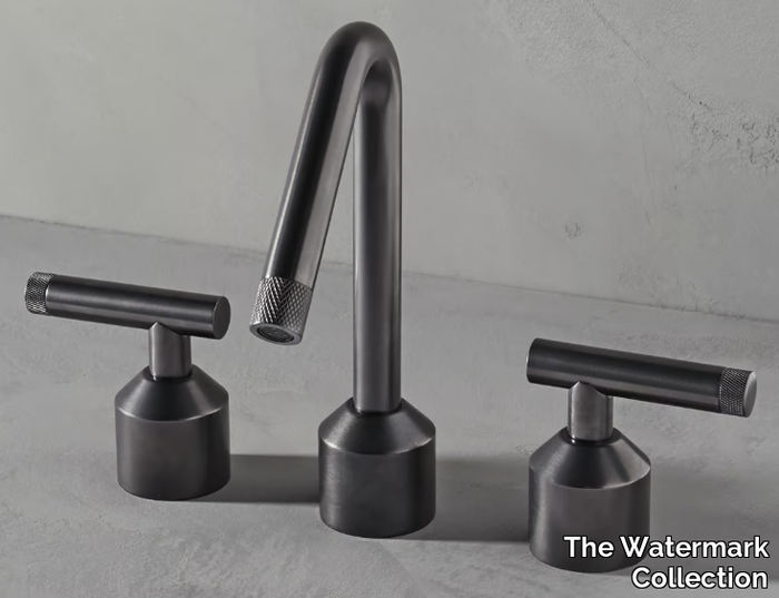 URBANE - 3 hole countertop washbasin tap _ The Watermark Collection