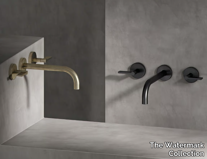 LONDON - 3 hole washbasin tap with individual rosettes _ The Watermark Collection