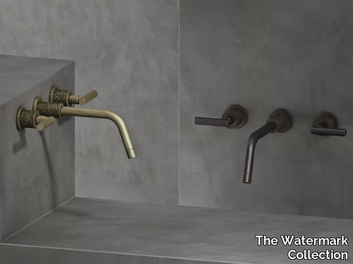 SENSE - 3 hole wall-mounted washbasin tap _ The Watermark Collection