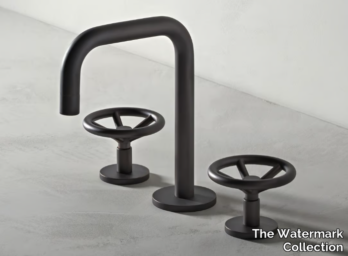 BROOKLYN - 3 hole countertop washbasin tap _ The Watermark Collection