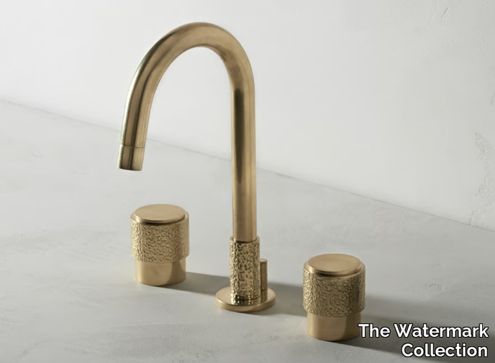 SENSE - 3 hole countertop washbasin tap _ The Watermark Collection