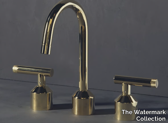 URBANE - 3 hole countertop washbasin tap _ The Watermark Collection