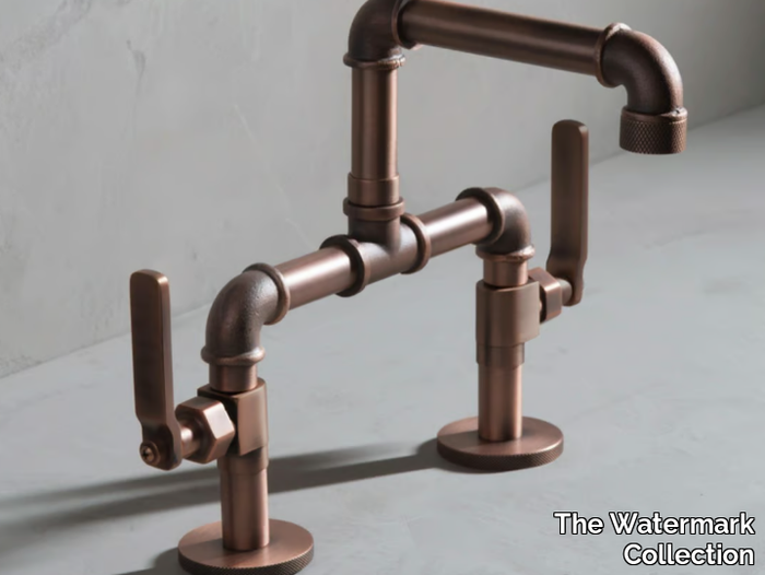 ELAN VITAL - 2 hole brass washbasin tap _ The Watermark Collection