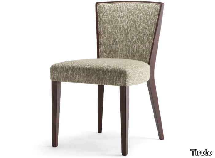 LONDON - Solid wood and fabric chair _ Tirolo