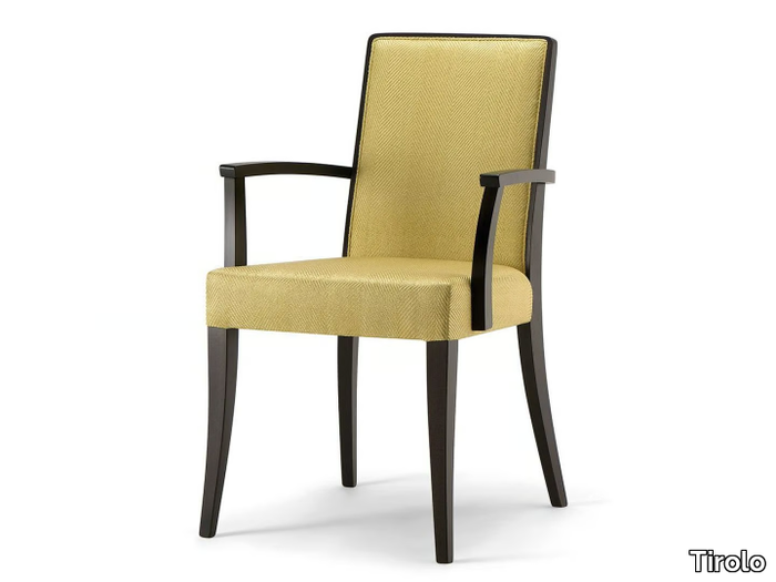 CANNES - Upholstered chair with armrests _ Tirolo