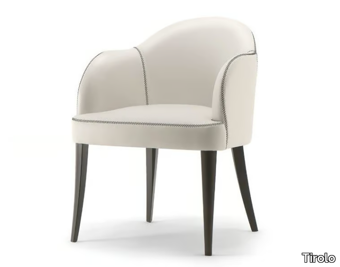 CHICAGO - Upholstered easy chair with armrests _ Tirolo