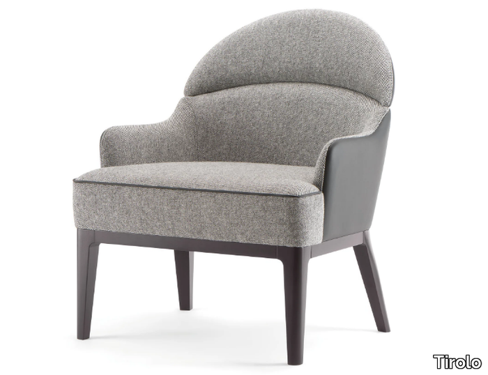 ASTON - Fabric easy chair with armrests _ Tirolo