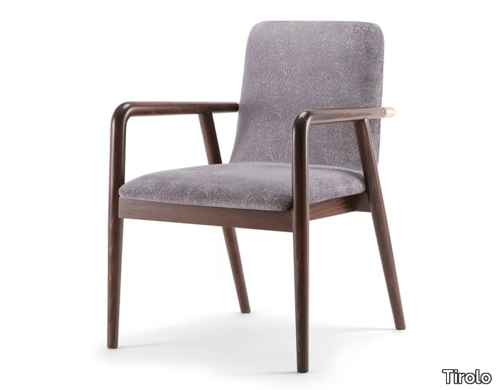 GRACE - Upholstered chair with armrests _ Tirolo