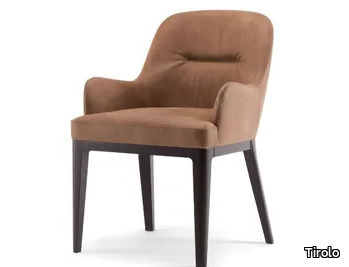 LOTUS - Upholstered chair with armrests _ Tirolo