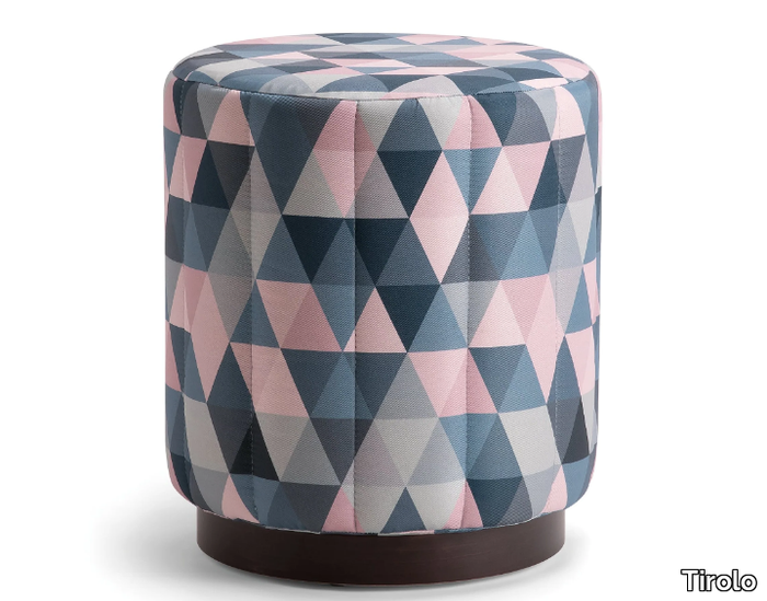 CARTER - Round fabric pouf _ Tirolo