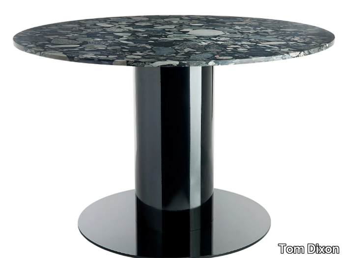 TUBE WIDE - Round marble dining table _ Tom Dixon