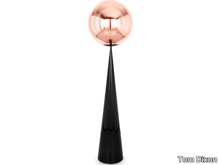 GLOBE CONE FAT - Metal and polycarbonate LED floor lamp _ Tom Dixon