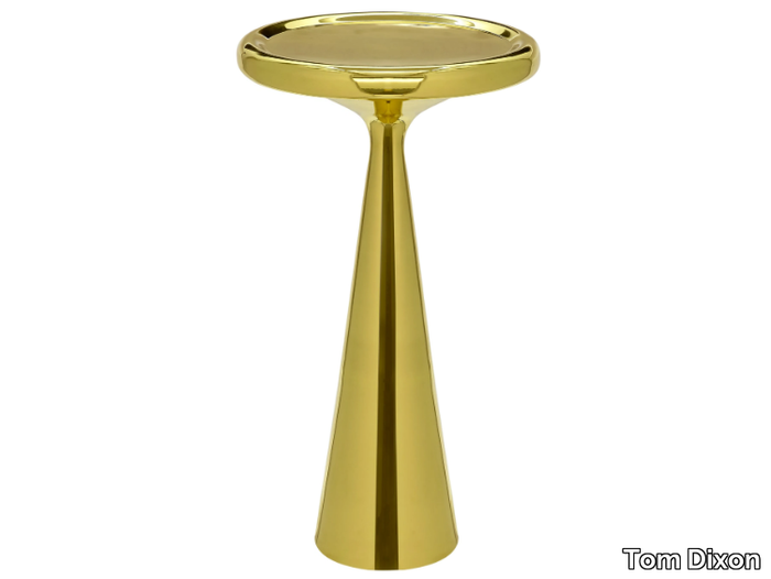 SPUN - Round brass high side table _ Tom Dixon