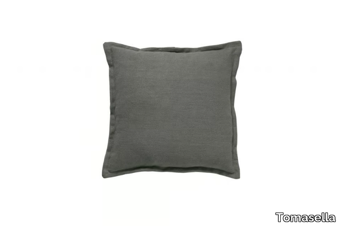 Square cushion - Solid-color square fabric cushion _ Tomasella