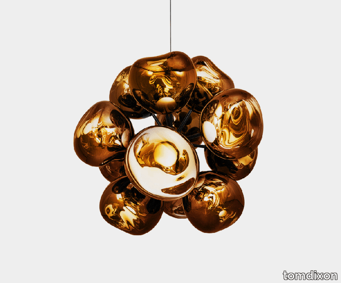 Melt Burst Chandelier Gold LED