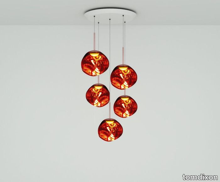 Melt Mini LED Copper Round Pendant System