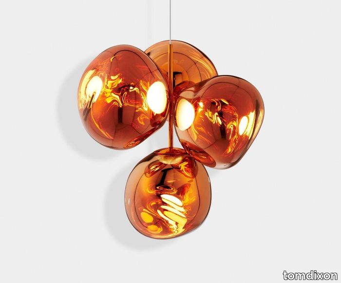 Melt LED Chandelier Copper Small