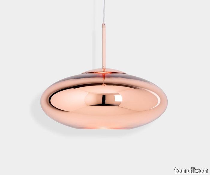 Copper LED Wide Pendant