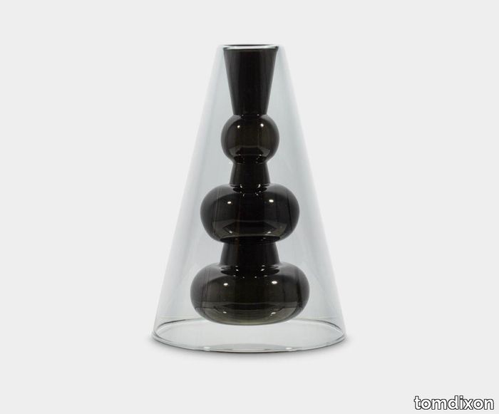 Bump Vase Cone Black