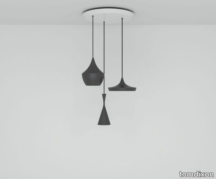 Beat LED Black Trio Round Pendant System