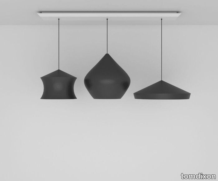 Beat LED Black Trio Linear Pendant System