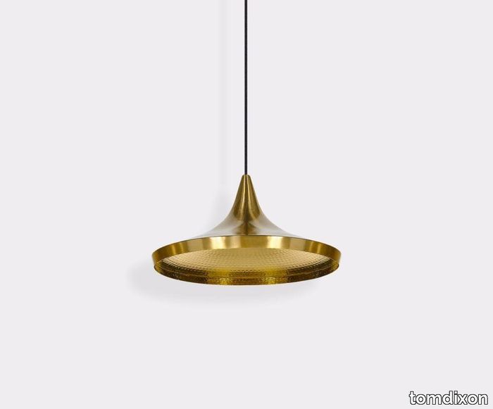 Beat LED Wide Pendant Brass