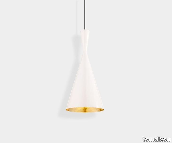 Beat LED Tall Pendant White