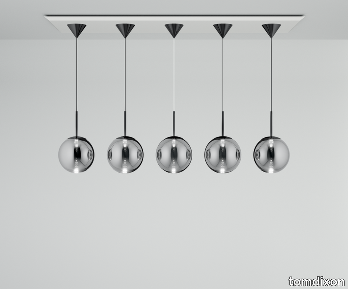 Globe Pendant System Linear Mini Silver