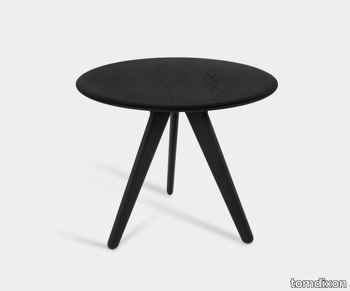 Slab Round Table Black 0.9m