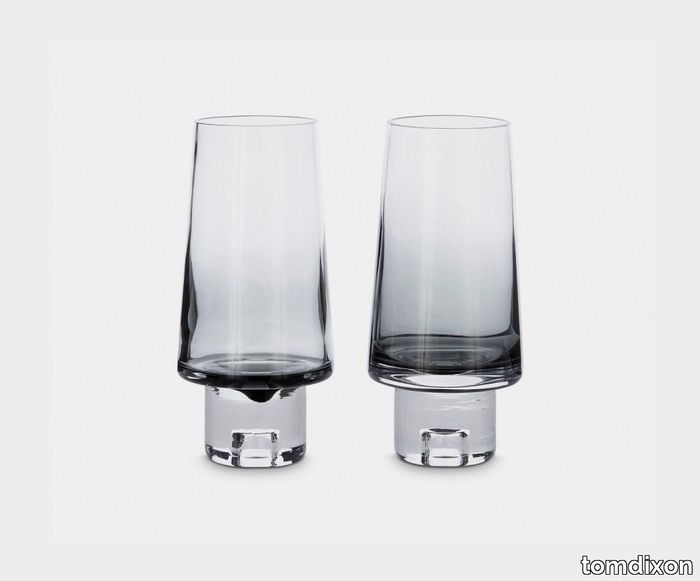 Tank High Ball Glasses Black x2