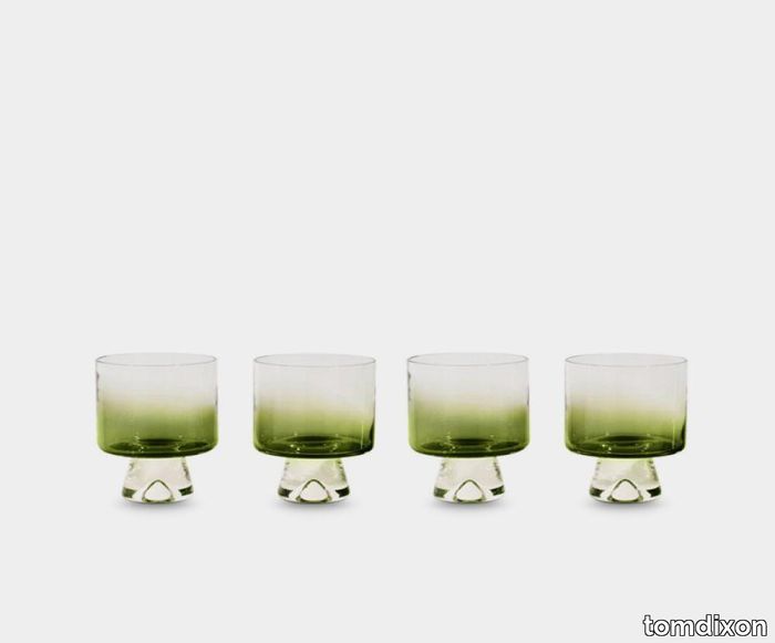 Tank Gift Set Low Ball Glasses x 4 Green