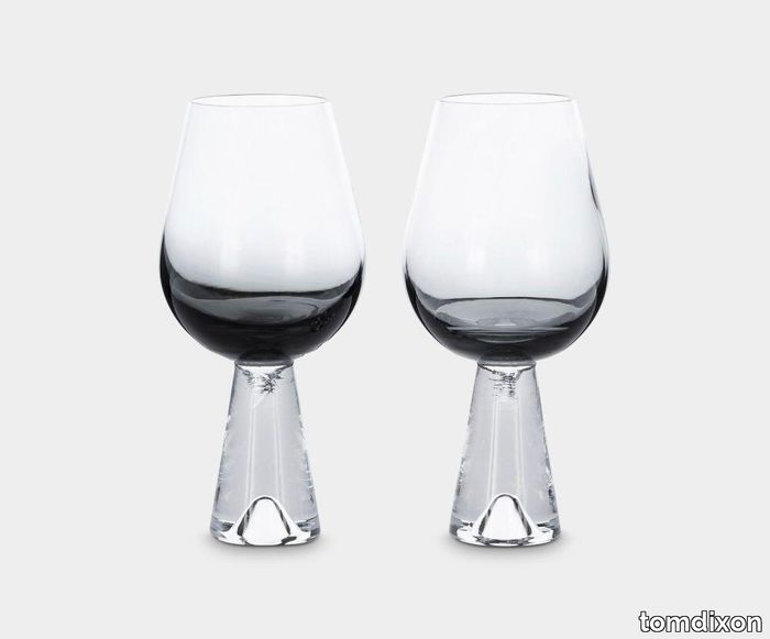 Tank Black Wine Glasses Set x 6