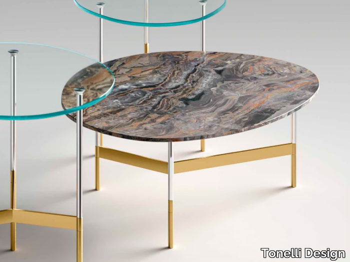 AFTER9 - Coffee table with marble top _ Tonelli Design