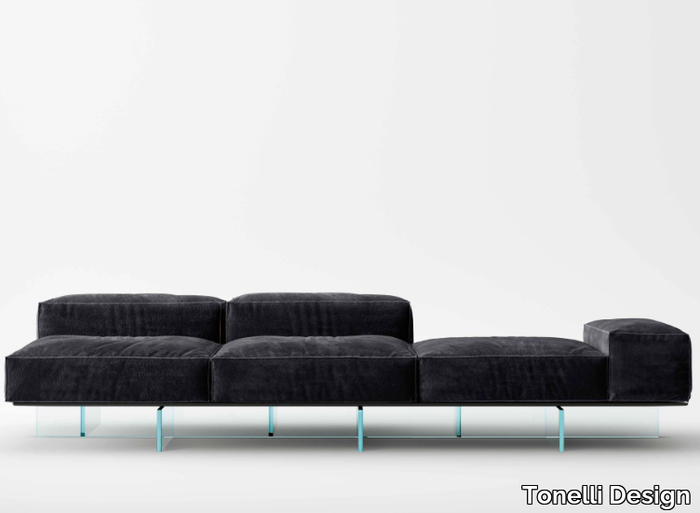 SOFT GLASS - Sectional fabric sofa _ Tonelli Design