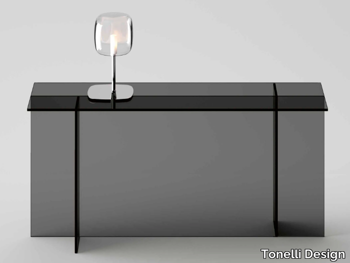 SESTANTE - Rectangular glass console table _ Tonelli Design