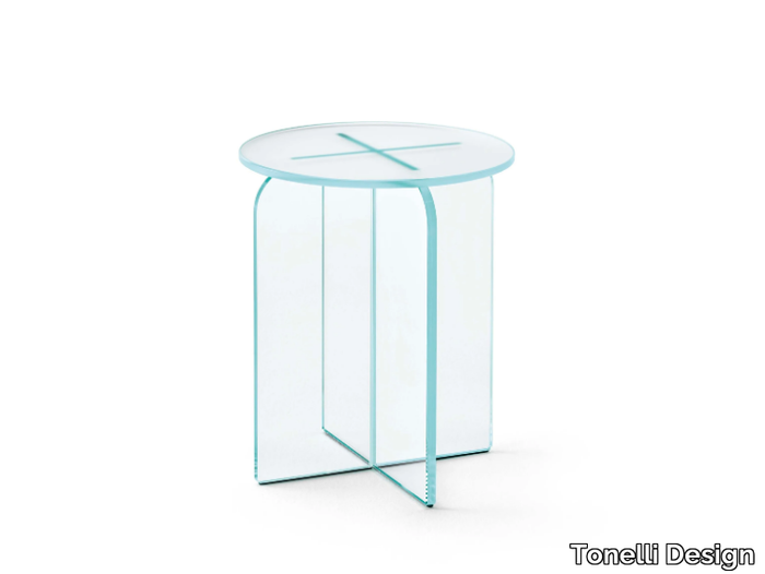 OPALINA - Glass stool / coffee table _ Tonelli Design