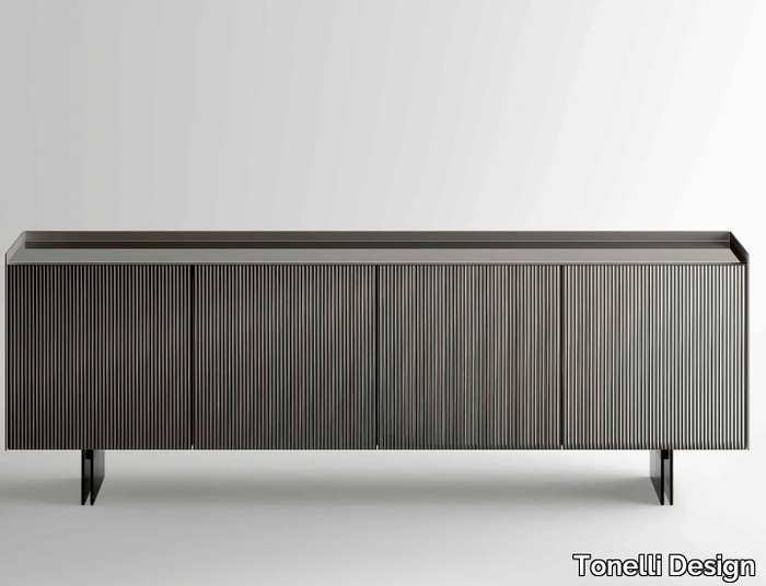 ATEREA - Glass sideboard with doors _ Tonelli Design