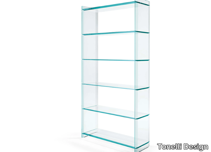 QUILLER - Glass bookcase _ Tonelli Design