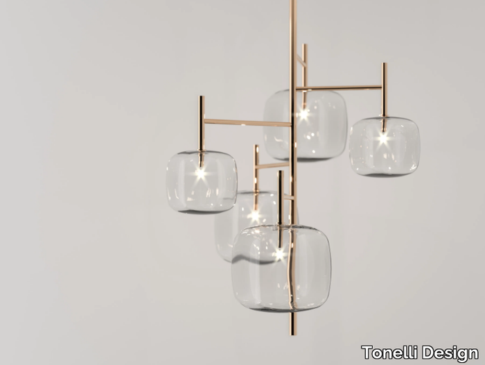 HYPERION - LED Pyrex® chandelier _ Tonelli Design